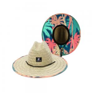Wholesale Round Beach Patch Straw Hat For Tropical Fishing Eco Friendly from china suppliers