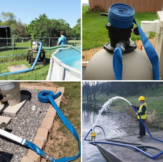 3/4&quot;-16&quot; Inch PVC Layflat Hose Plastics Drip Irrigation Pipe/ Layflat Hose 2-10bar Agriculture Irrigation PVC Garden Hose