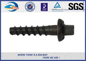 Wholesale 10.9 Grade 40Cr Steel Oxide Black Screw Spike Insert Plastic Dowel Railway Fasteners from china suppliers