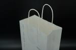 Takeaway Kraft Paper Coffee Bags Recycled Paper Take Out Bags With Handles
