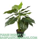 Fake Colocasia Esculenta, Plastic variegata artificial Taro, Subtropics Faux
