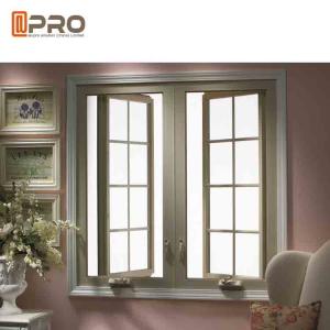 Wholesale Outward / Inward Open Aluminum Casement Windows With Stainless Steel Security Mesh round casement window side casement from china suppliers