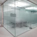 Customized Acid Etched Glass Windows Safety Frosted Glass Ultra Clear Anti Fog