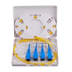 Wholesale 4 Ports Fiber Optic Cable Junction Box 0.45kg Outlet Anti UV from china suppliers