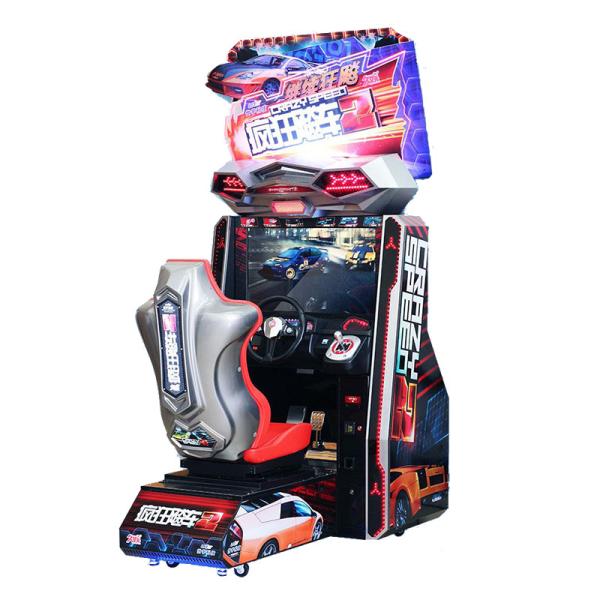 Crazy Speed Twin Arcade Amusement Machines , 1 - 4 Players Car Driving Arcade