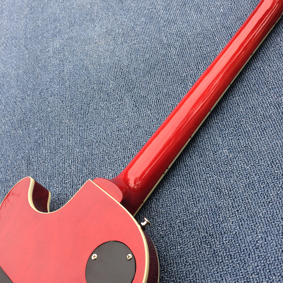 New arrival Custom LP electric guitar with 3 pickups ,Rosewood Fingerboar & Cherry Sunburst color guitar, Free shipping