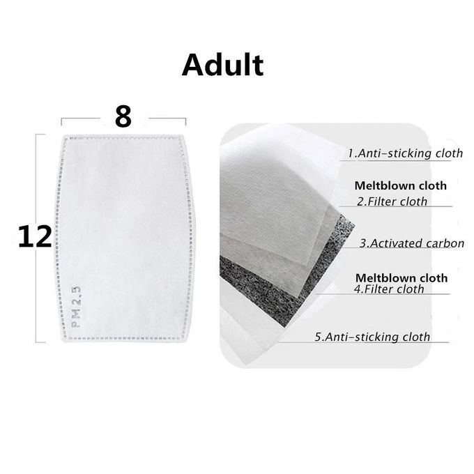 Earloop Style Decorative Cloth Face Mask 17.8cm*13cm For Adults