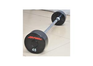 Wholesale Gym Fitness Equipment Accessories , Professional Iron Powerlifting Fixed PU Barbell Set from china suppliers