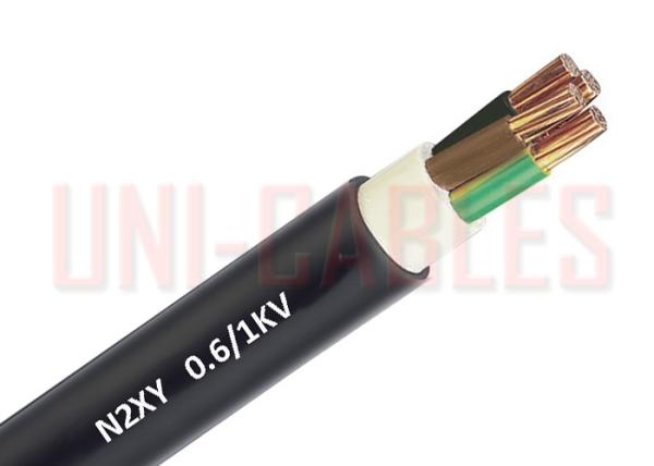 600 1000V Unarmoured Low Voltage Cable N2XY Acc . DIN VDE 0276 Black For