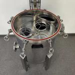 SS304 Horizontal Stainless Steel Filter Housing SWRO RO Plant Water Treatment