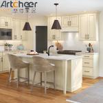 Skinny Shaker Cabinets in Oak Color Made of Solid Birch Wood for Customized