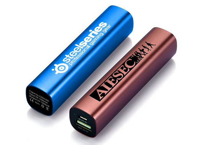Red Portable Cell Phone Charger , Li Polymer Power Bank For Electronics Devices