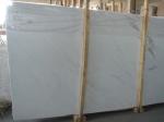 White Kitchen Marble Countertops And Backsplash , Huge Marble Tile Countertops