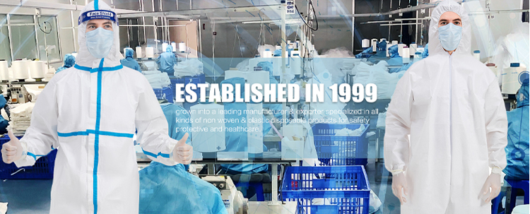 CE FDA Disposable Lab Coats , Full Sleeve Disposable Medical Jacket