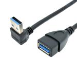 90 Degree Right Angle USB Charging Data Cable With USB 3.0 Male To Female