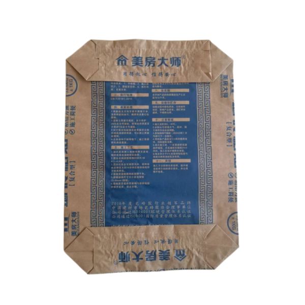 No Reinforcing patch 2 layer 90GSM Paper Valve Bags for 50kg Cement Packaging