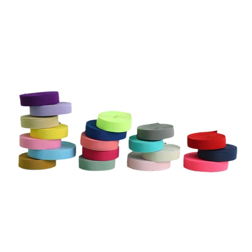 1.2mm Thickness Elastic Ribbon And Webbing For Head Band And Garment Accessories