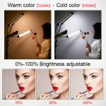 OEM logo bicolor 48w/96w eyelash extension beauty lash lamp Double Arms LED Fill