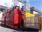 Open Top Cage 2ton 22m/Min Construction Material Lifting Hoist In Building Site