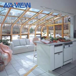 Wholesale Beautiful Curved Roof Sunroom Freestanding Conservatories Sunrooms from china suppliers