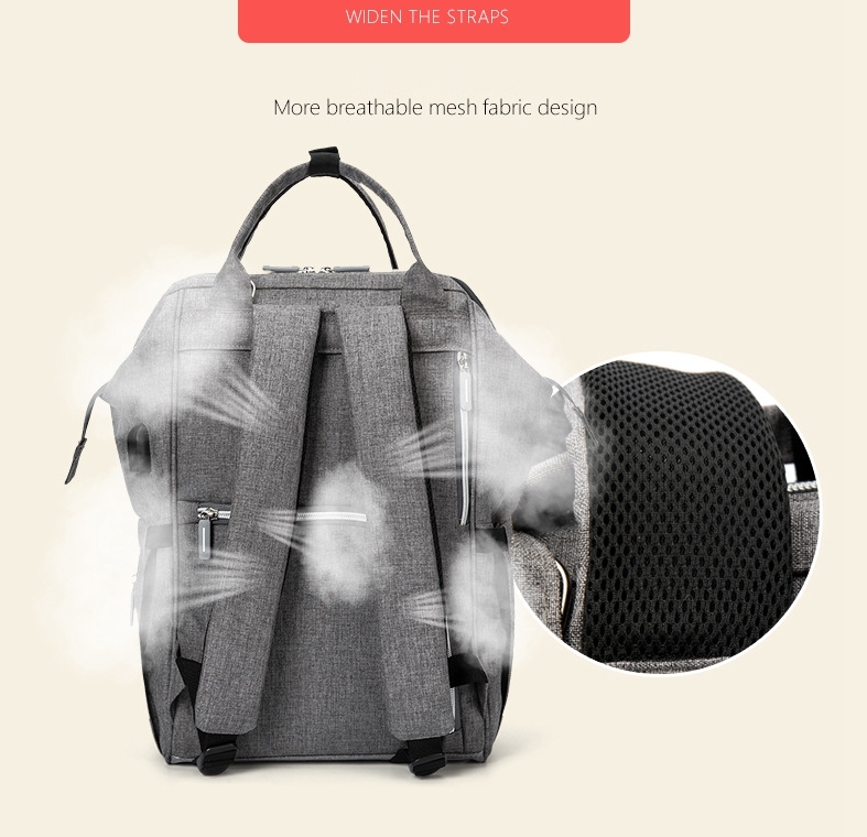 Fashion Waterproof Diaper Bags Mummy Maternity Nappy Changing Bag Large Capacity Travel Backpack drop shipping for Mom&Dad
