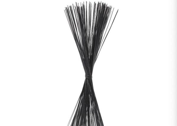 Straight Cutting Iron Binding Wire 0.8mm Diameter 450mm Length Black Annealed