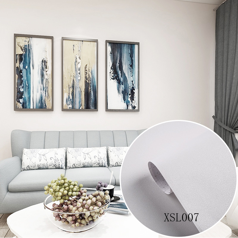 Customized Plain Color Wallpaper Embossed PVC Plain Orange Wallpaper 10m Roll
