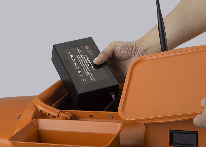 DEVC-202 orange remote control fishing bait boat radio smart brushless motor