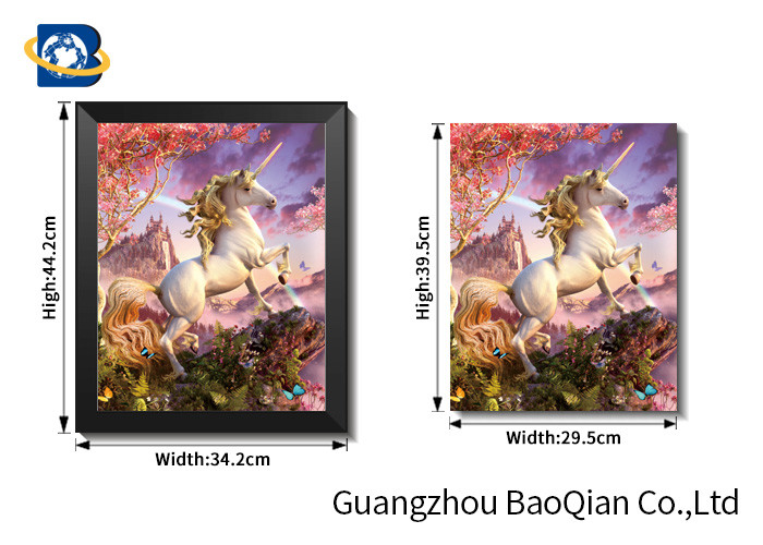 Stock Horse Wall Decor Picture , PP / PET Material 3d Flipped Poster