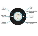 2km Loose Tube GYXTW G652d Fiber Optic Cable