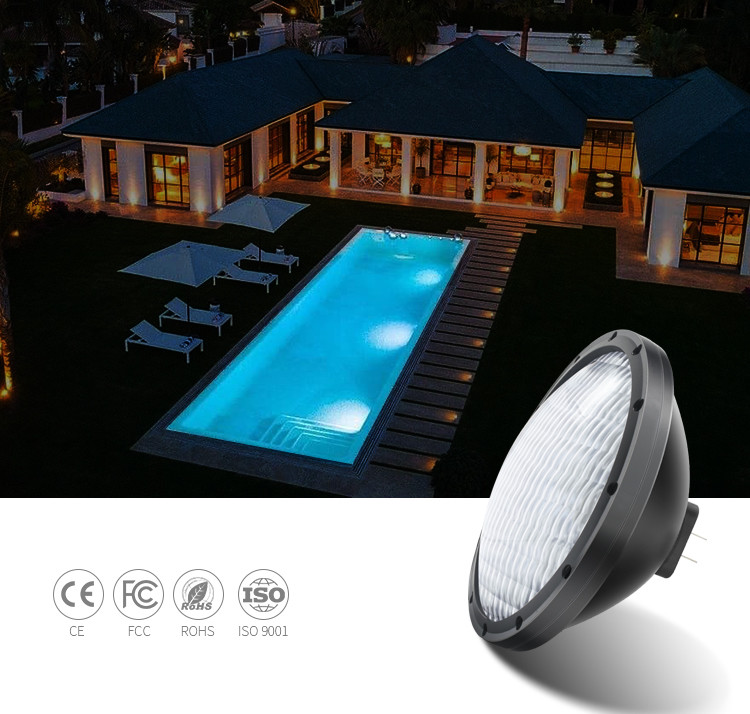 GX16D Base White Color AC/DC 12V 21W Aluminum PAR56 LED Underwater Spot Light