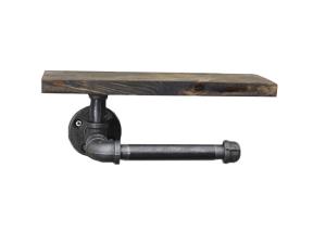 Wholesale Black Iron Floor Flange Industrial Pipe Toilet Paper Holder 3/4 Inch ISO9001 from china suppliers