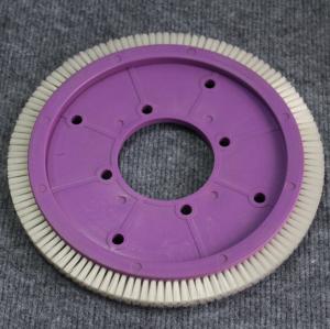 Wholesale Stenter Machine Parts Tuyang Finishing Machine Spares Brush Wheel Purple Plastic Body White Nylon Hair from china suppliers