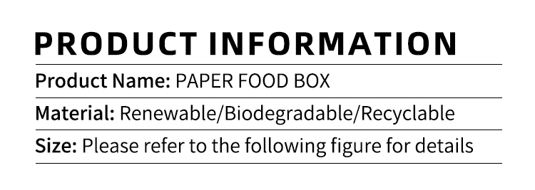 Eco Friendly Disposable Paper Food Containers Kraft With Lids