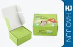 Custom Green Packaging Cardboard Box For Supermarket , Varnishing / Glossy