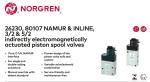 Norgren Pneumatic Solenoid Valve - Solenoid/Air 80107 Series Solenoid Actuated