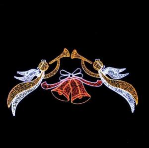 Wholesale new style led decoration motif light christmas across street light angel light from china suppliers