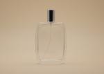 100ml Cosmetic Spray Bottle , Rectangle Perfume Bottle Silk Screen Printing