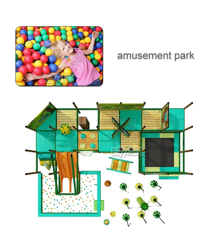 Indoor Soft Playground Kids Entertainment Equipment With Slide And Climbing