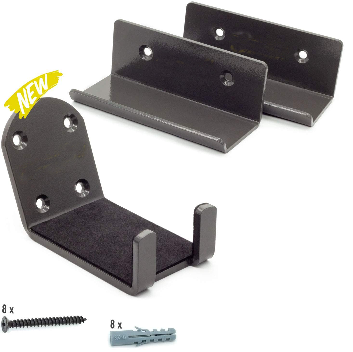 Secure Bike Pedal Suspension Rack for E-Bikes and MTB Road Bikes Black Steel Material