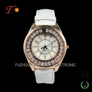 Wholesale New latest fancy stone watches fashion design and colorful leather band for ladies from china suppliers