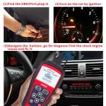OBDii Scanner Obd2 Diagnostic Tool Obd Trackers Gauge KONNWEI KW808 1 Year
