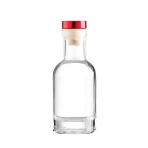 Wholesale 100ml 200ml Clear Round Shape Liquor Gin Vodka Bottle with Super Flint Glass Body Material from china suppliers