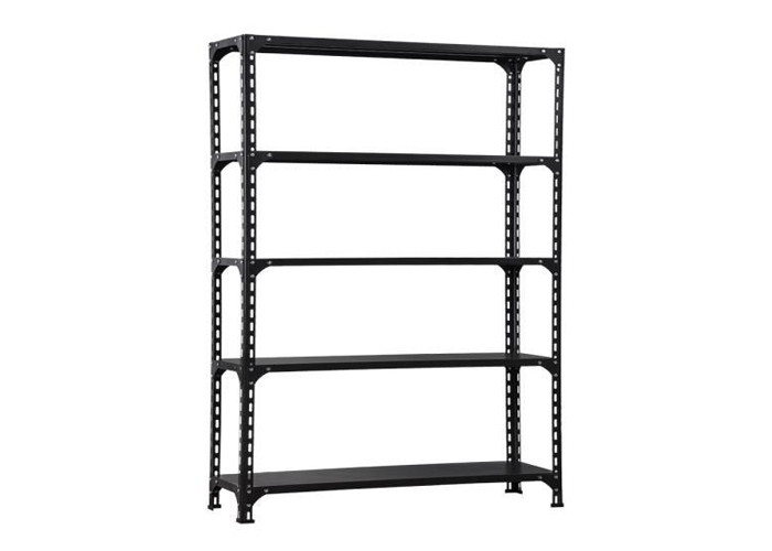 Light Duty 4 Layers Slotted Angle Shelving Powder Coated Surface