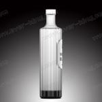 Glass Cork Blue Liquor Vodka Glass Bottle 700ml