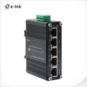 Wholesale IEEE 802.3at Din Rail Mounted Industrial POE Switch 5 Port 12V-48V from china suppliers