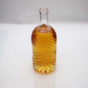 Wholesale Embossed Logo Sculpture Luxury Spirits Bottle 850g 750ml Wine Glass Bottle from china suppliers