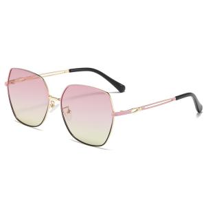 Wholesale Driving Polygon Frame Sunglasses Scratch Resistant , Anti Glare Sunglasses OEM from china suppliers