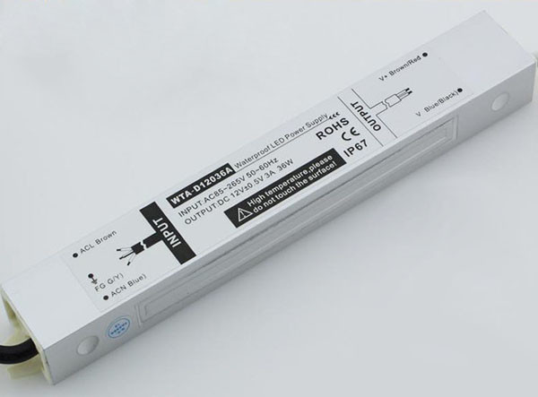 KooSion 12V3A 36W Waterproof Switching Mode Power Supply for LED strips&modules