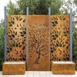 Standard ASTM Metal Garden Products Laser Cut Corten Steel Screen Panels